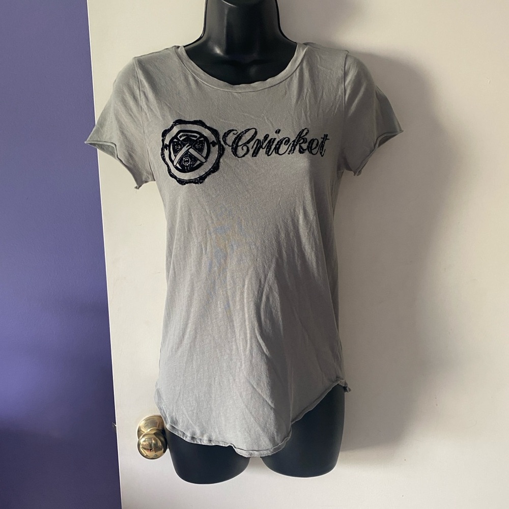 Vintage J. Crew Cricket Gray Fitted Short Sleeve T-Shirt  Size Medium